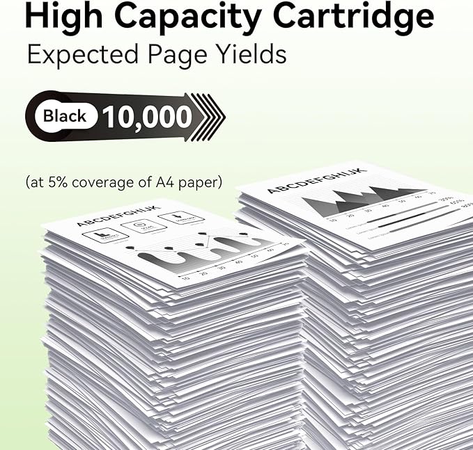 CF258X 58X Toner Cartridges Black High Yield with Chip Compatible Replacement for HP 58A 58X CF258A CF258X for LaserJet MFP M428fdw M428fdn M428dw M404 M428 Pro M404n M404dn M404dw Printer(2 Pack)