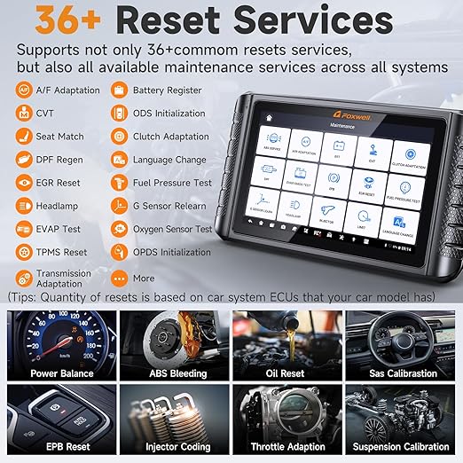 FOXWELL NT1009 All-System Bi-Directional Scan Tool with All Reset Services, Topology Mapping, V.A.G Guide & FCA SGW Support, CAN-FD DoIP Diagnostic Scanner for All Cars, 3-Year Free Updates