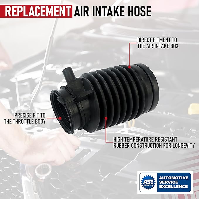 Air Intake Hose By AA Ignition - Air Box Filter Tube - Compatible with Honda Accord V6 2003-2007 and Acura TL 2004-2006 Vehicles - Replaces 17228-RCA-A00, 696-001