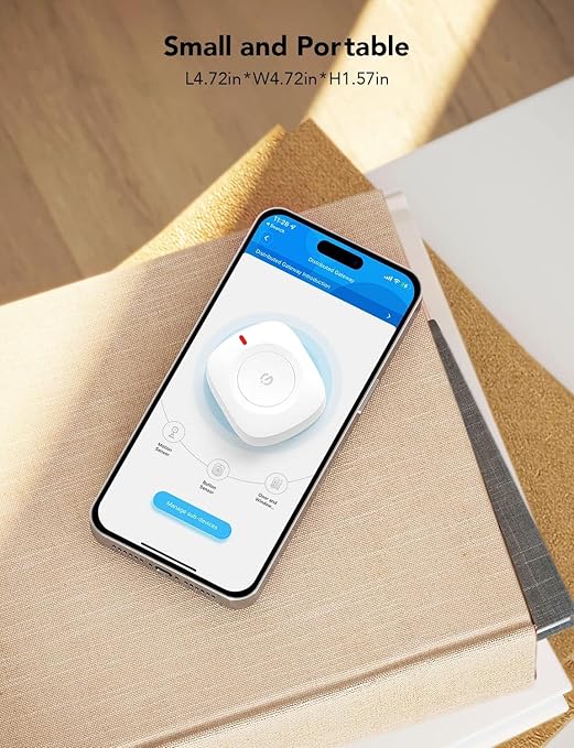 GoveeLife Wireless Mini Smart Button Sensor, Group Control Multiple Devices, Versatile Control Button, Battery Powered, Supports Most GoveeLife Smart Products(Can't be used independently)