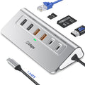 intpw P9R PRO USB C Hub Ethernet, 10 in 1 USB Docking Station 10Gbps with 4K@60Hz HDMI, USB C and 2 USB A 3.2, LAN, 2 USB A 2.0, PD 100W, SD/TF Ports, USB to Ethernet Adapter for PC, iPhone 16/15, Mac