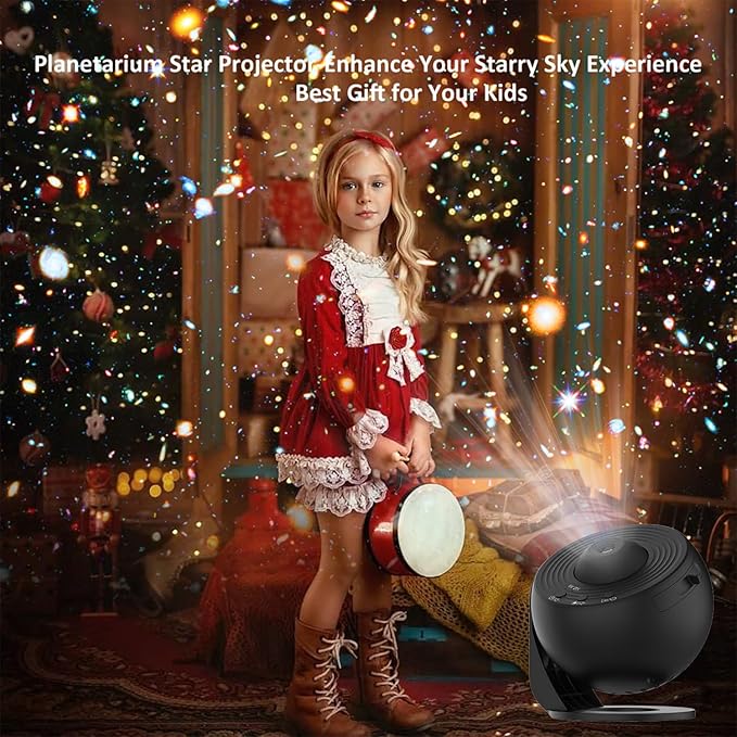 Planetarium Projector, Star Projector Galaxy Lights Gifts for Teen Boys, Teenage Girls, Galaxy Projector for Bedroom Night Light for Kids - Black