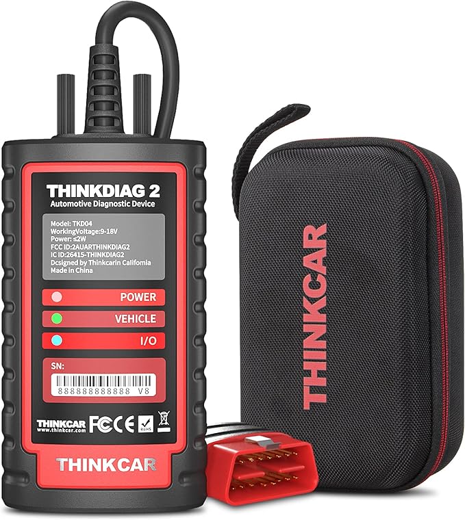 Thinkdiag2 All System Bidirectional OBD2 Diagnostic Scanner for iOS & Android, Bluetooth Scan Tool with CAN-FD Protocol, 15+ Reset Functions, ECU Code, Active Test, AutoVIN, 1 Year Update