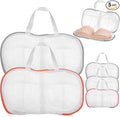IANFAN 5 Pack Large Bra Laundry Bags for Washing Machine, Underwear Brassiere Bag Set Brassiere Wash Bags for Laundry Lingerie Bag for Washing Delicates Bra Washer Protector