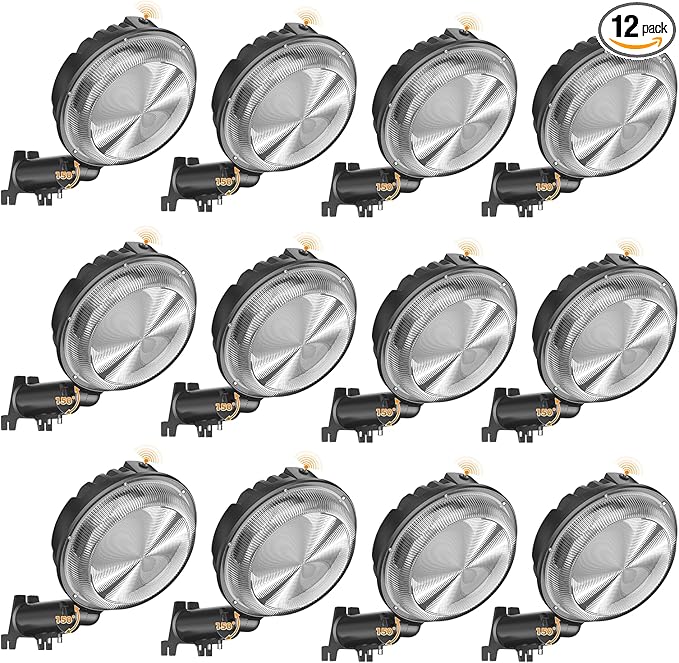 AIKVSXER 200W LED Barn Light 30000LM Dusk to Dawn LED Outdoor Area Security Light with Photocell IP66 Waterproof 6500K Daylight for Yard Street Farm Garden Garage 12 Pack