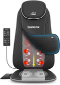 Snailax Christmas Gifts for Dad,Mom Shiatsu Back Massager with Heat & Vibration, 3D Kneading Massage Chair Pad for Pain Relief Deep Tissue, Chair Massager for Office Home Chair Use