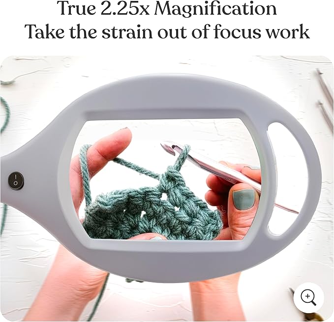 Brightech LightView Pro Magnifying Glass with Light and Stand, Magnifying Floor Lamp with Sturdy Weighted Base for Facials, Lash Estheticians, Bright LED Work Light for Sewing, Crafts