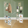 Koretech Grid Wall Panels 3 Pcs, Commercial Grade Gridwall Panels, Metal Grid Wall Panel Display Stand, You Can DIY 6 Pack 2'x3' or 3 Pack 2'x6', White