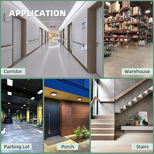ECOELER Ceiling Mount Motion Sensor, 360 Degree Occupancy Sensor Switch, 10-40 Ft High Sensitive PIR Infrared Motion Activated Switch for CFL/LED/Incandescent Bulb, Black, UL & FCC Listed