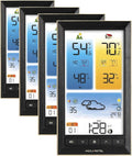 AcuRite Home Weather Station with Vertical Full-Color Display, Wireless Outdoor Thermometer for Indoor/Outdoor Temperature and Humidity (01201M) | (Pack of 4)