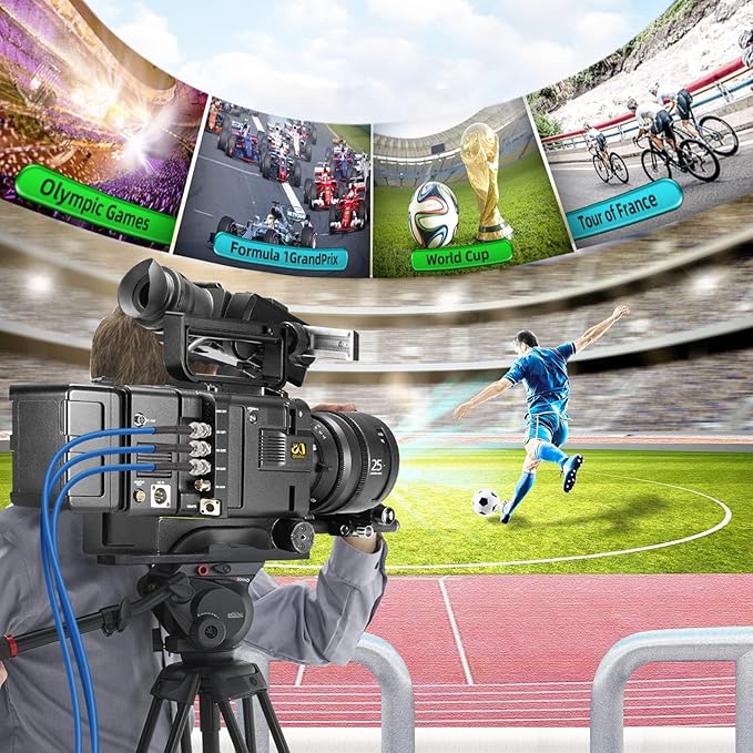 Superbat SDI Cable Long 75 Ohm BNC Cable 3G/6G/12G (Belden 1694A)，1-300FT, Support HD-SDI/3G-SDI/6G-SDI/4K/8K Video,Precision SDI Camera Wire (1Pcs)