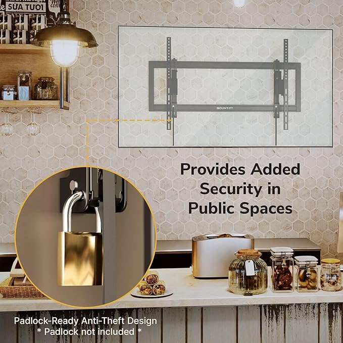 Mount-It! Advanced Extendable Tilt TV Wall Mount for 55–105 Inch TVs, Low Profile 2.1” Heavy-Duty Bracket with 6.8” Extension, Tilt & Swivel, Universal VESA up to 1000×600 mm, Fits 16/24/32” Studs