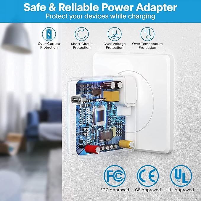 Mac Book Pro Charger-118W USB C Fast Charger Power Adapter Compatible with MacBook Pro/MacBook Air 16 15 14 13 Inch, M1 M2 M3 M4 M5, New iPad Pro and All USB C Device, 6.6ft Charge Cable