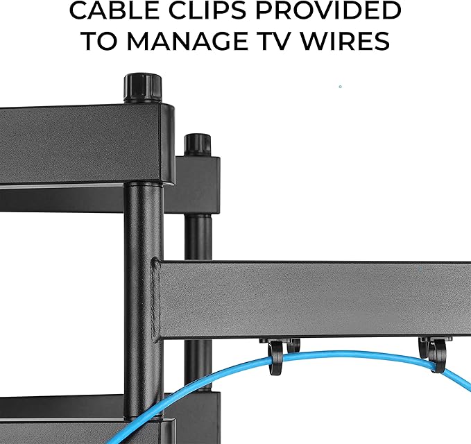 HumanCentric Heavy Duty Full Motion TV Wall Mount for 75-100" TVs, 176lb Capacity, 15° Tilt, 45° Swivel, 24" Extension, Max VESA 900x600mm, Flat or Curved, for Wood or Concrete, Hardware Included