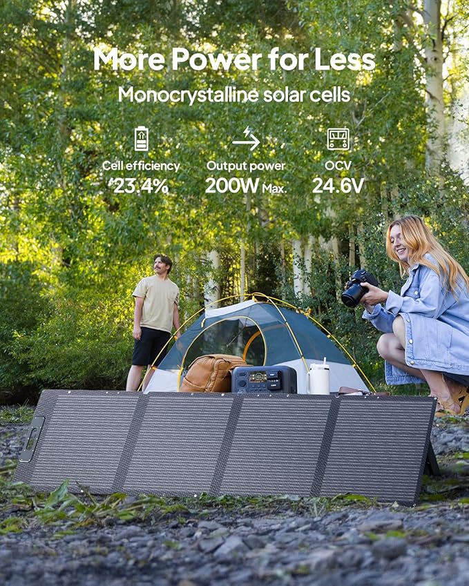 BLUETTI Solar Generator Elite 100 V2 with 2 200W Solar Panel (ship separately), 1024Wh Portable Power Station w/ 4 1800W AC Outlets, 35% Smaller, Ideal for Camping, Emergencies, Backup Power