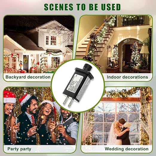 SIGANDG 30V 6W LED Transformer Replacement Class 2 Power Supply for Christmas String Light Inflatable Decorations LED Controller IP44 Waterproof Low Voltage