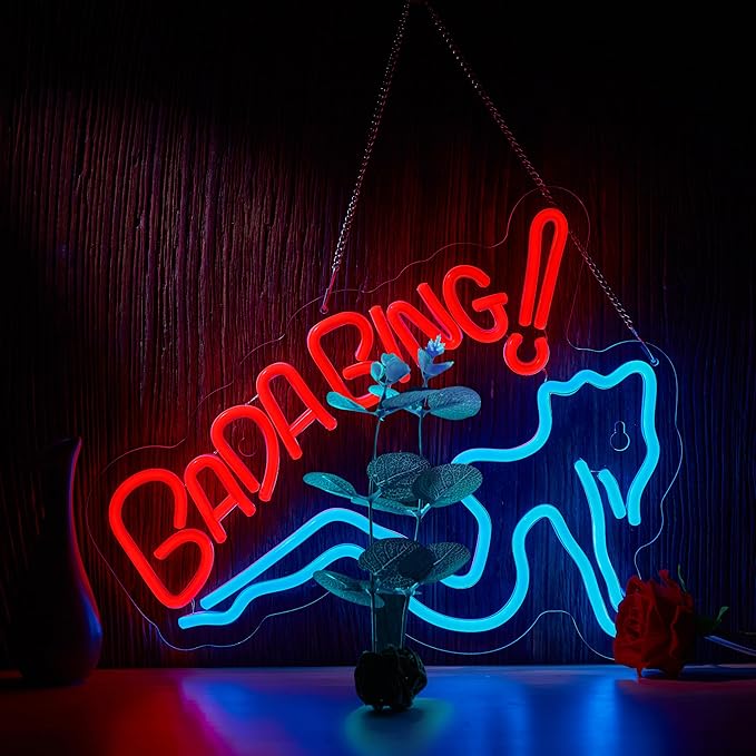 Bada Girls Neon Sign for Wall Décor Dimmable Bing Sopranos LED Neon Light USB Powered Neon Art signs for Pub Store Man Cave Party