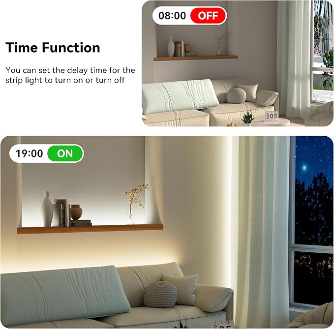 PAUTIX RF WiFi Smart Remote Dimmer for Single Color LED Strip Lights,Compatible with Alexa and Google,14-Key Wireless Remote,DC 12-24V Controller for 3528/2835/5050/COB LED Strip Light