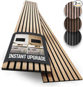 2-Pack Wood Panels for Wall - Acoustic Wood Slat Wall Panels, Soundproof Wooden Paneling for Interior Decor
