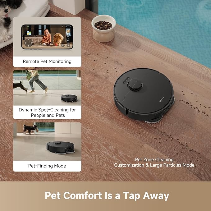 DREAME L40s Ultra AE Robot Vacuum and Mop Combo, 19,000Pa Suction, Self Emptying Dust Box, Flexible Mop & 167℉ Self Cleaning Washboard, Diverse Brush Selection, All-in-One Station, Auto Refill