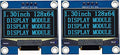 Haldzemo 1.3 inch OLED Display Module I2C IIC 128x64 LCD Screen S H1106 12864 Compatible Arduino (2 Pack, Blue)