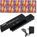 8K HDMI Splitter 1×10 HDMI2.1 Replicator Distributor 1 in 10 Out Affordable Splitter Multi-Monitor 8K@60Hz Full Ultra-HD Supports EDID RS232 Rest Button 3D HDR 48Gbps for Xbox PS4 DVD HDTV etc
