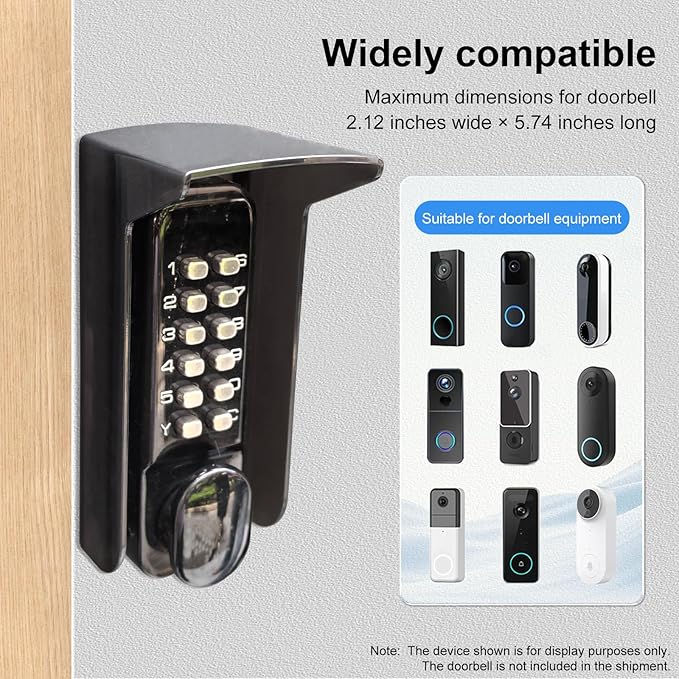 dgyezhao Glare Sun Shade Doorbell Rain Cover,Outdoor Plastic Camera Weatherproof Cover for Door Lock/Blink/Ring Pro2/Arlo/Wyze/Google Nest/Reolink Video Doorbell