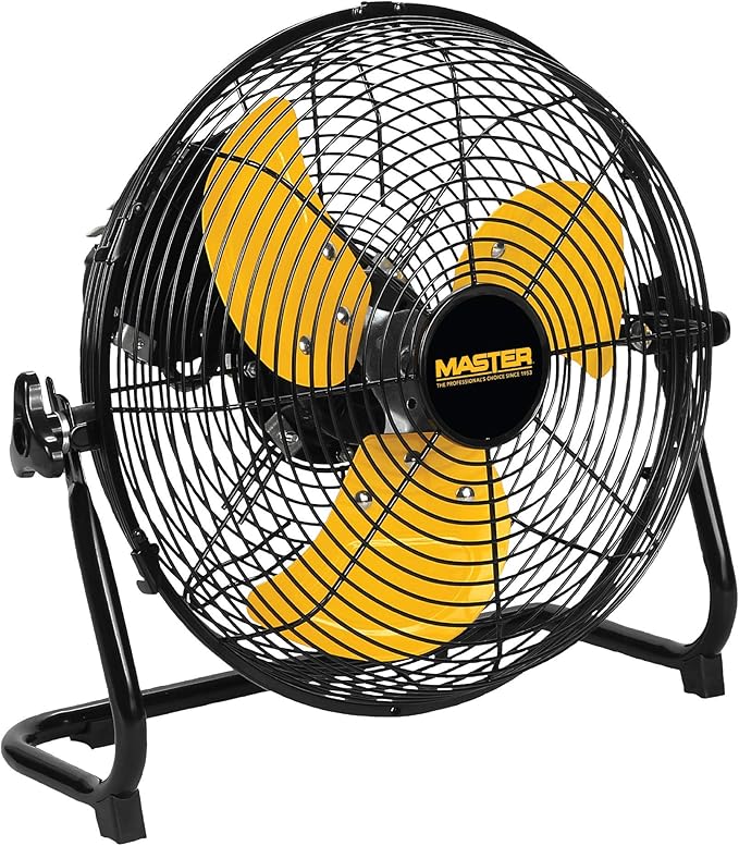 Master Professional 12 inch High Velocity Powerful Direct Drive Steel Floor Fan