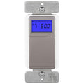 TOPGREENER Digital Astronomic Timer Switch, 7-Day Programmable Sunrise Sunset, Single Pole or 3-Way, Neutral Wire Required, 120VAC, UL Listed, TGT01-H-NK, Nickel