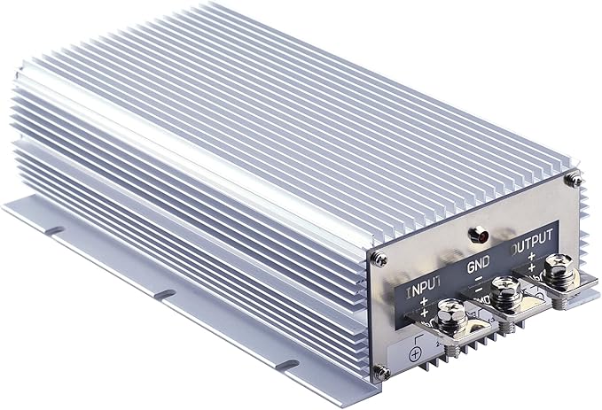 Cllena DC 24V Step Down to 13.8V 120A 1656W Converter Voltage Regulator, Waterproof DC/DC Voltage Reducer Buck Transformer Power Supply for Golf Cart