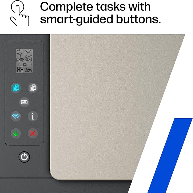 HP Smart Tank 5000 Wireless All-in-One Ink Tank Printer, Scanner, Copier with 2 Years of Ink Included, Best-for-Home, Cartridge-Free, Refillable, AI-Enabled (5D1B6A)