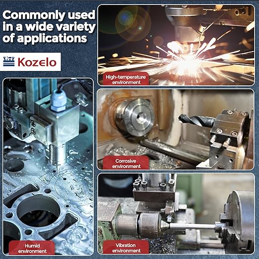 Kozelo 10pcs Socket Head Cap Screws - [M10-1.5 x 55mm] 304 Stainless Steel Allen Socket Drive for Electrical Motor 3D Printing Fan Engine Replacement Use, Silver