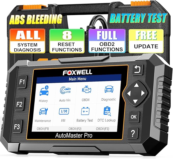 2026 FOXWELL NT624 Elite OBD2 Scanner, All System with 8 Resets ABS Bleeding/SAS/Oil/TPS/EPB/BRT/Injector/D-P-F Resets Battery Test Upgrade of NT614 Elite Car Code Reader Scan Tool for All Cars