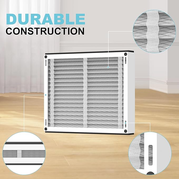 (3-Pack) 413 Replacement Filter Compatible with April-Aire Whole House Air Purifier 1410, 1610, 2410, 2416, 3410, 4400, MERV 13, 16 x 28 x 4 Air Filter Replacement
