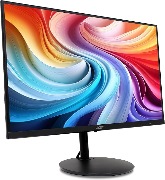 Acer SH242Y G0bih 23.8" IPS Full HD (1920 x 1080) Ultra-Thin Gaming Office Monitor | Adaptive-Sync Support (FreeSync Compatible) | Up to 120Hz Refresh | 1ms (VRB) | Adjustable Stand | HDMI & VGA Ports