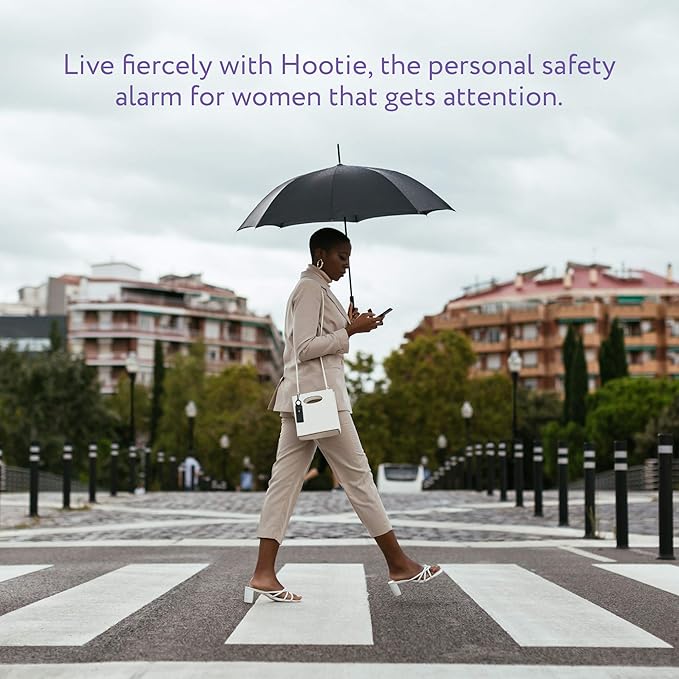 Hootie Personal Safety Alarm for Women, Men, & Kids - Keychain Alarm, Self Defense Strobe & Siren, Security Siren Keychain with 130dB Self Defense Siren & Strobe Light - Navy