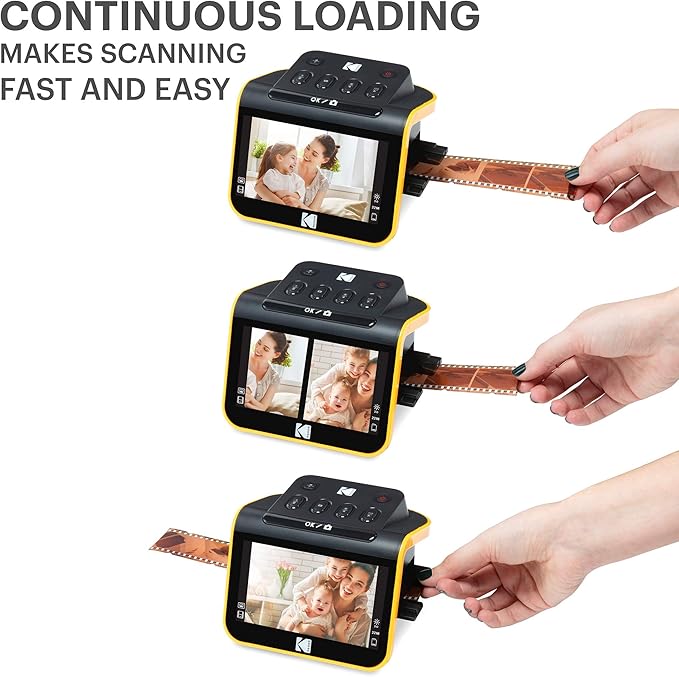 KODAK Slide N SCAN Film & Slide Scanner Digitizer with 5” LCD Screen, Quickly Convert Negatives & Slides to Digital 22MP JPEG Photos, Compatible with 135, 126 and 110 Film & Slides