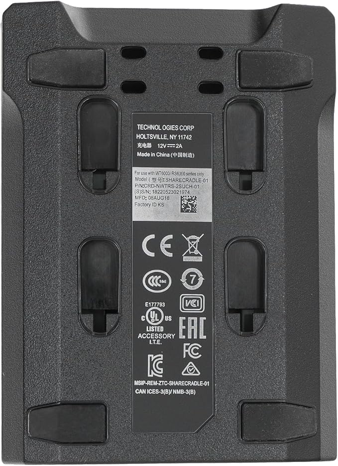 Charging Cradle Kit for Zebra WT6000 RS6000 Handheld Android Barcode Scanner, with WT6000 Device Charging Dock and RS6000 Device Charging Dock