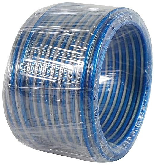 Rockville Blue 14G50 OFC 14 Gauge 50 Foot 100% OFC Copper Speaker Wire, Tinned Marine-Grade Jacket, Flexible Stranded Design, for Car, Marine, Outdoor & Home Audio