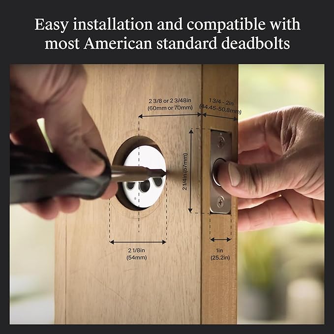 Level Smart Lock+ WiFi Deadbolt - World's Smallest Smart Lock - Apple Home Key & Voice Control - Matte Black