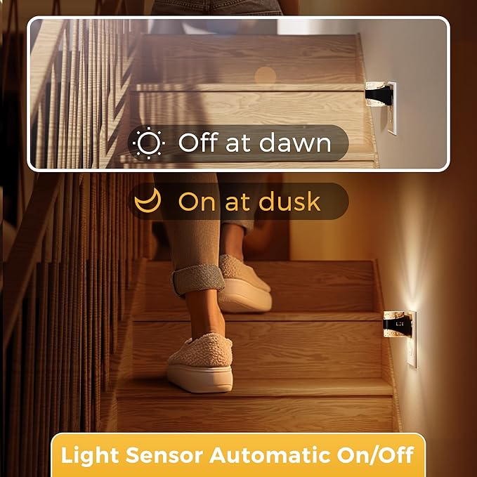 L LOHAS LED Night Light, Bubble Night Lights Plug into Wall,2 Pack 3000K/4000k/5000K Adjustable Color Temperature Night Light,Dimmable Nightlights with Dusk to Dawn Sensor for Rooms Bathroom Hallway