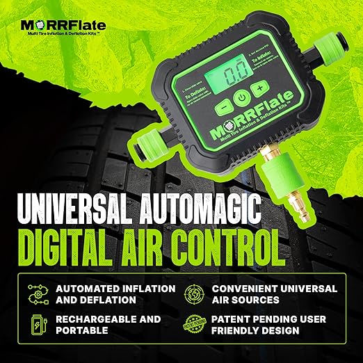 MORRFlate Air Hub Digital Air Controller Universal AutoMagic Tire Inflation and Deflation System with Digital User PSI Selection High-Flow Solenoids Rugged Design Includes Case
