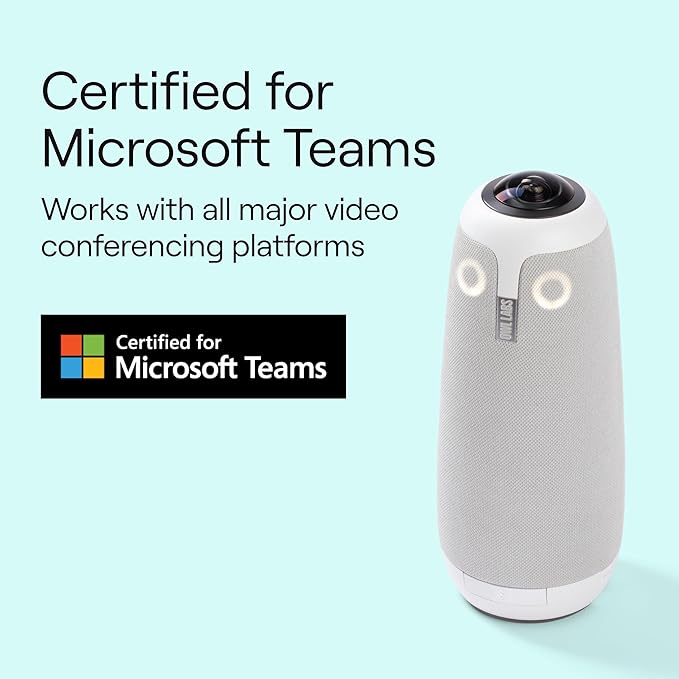 Meeting Owl 3 Premium Pack: 360-Degree, 1080p HD Smart Video Conference Camera, Microphone, and Speaker (Automatic Speaker Focus & Smart Zooming and Noise Equalizing)