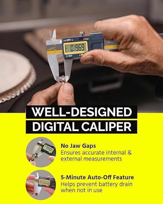 iGAGING Absolute Origin Heavy Duty 24" Digital Caliper, IP54 Electronic, SPC/USB Output Port, Inch & Metric Modes, Case, Manual, Battery