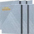 Acoustic Panels for Wall and Ceiling - 6 Pack 2'x2'x0.4",Self-Adhesive 3D Decorative Wall Panels,Silver Grey