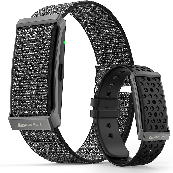 EnergyPort Fitness Tracker,Wearable Health Smart Bracelet Band with Blood Oxygen 170+ Sport Mode 60-Day Battery,Lifetime Membership,Activity Tracking Heart Rate Sleep Monitor for Android iOS,2 Bands