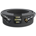 XLR Cables 125ft 1 Pack, Professional Gold-Plated Rean Connectors from Neutrik, Kevlar-Reinforced Nylon Braided Microphone Cable, Mic Cable, Durable Shielded and Balanced XLR Male to Female Cord