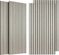 4 Pack Large Acoustic Panels 47.2”x23.6”, Decorative Acoustic Wall Panel, Sound Proof Panel with Simulated Wood Grain Finish, for Office,Home Theater,Studio,Living Room, Natural Oak