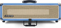Sound Town Vintage 2U Amp Rack Case, 12.5" Depth with Rubber Feet, Dust Cover, Kickstand, Beau Blue (STVRC-2BL)