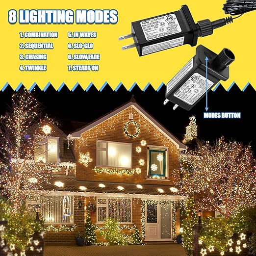 30V 0.2A LED Controller with Extension Cord, Replacement Model JT-EL/FC300V0200-C Class 2 Power Supply IP44 Low Voltage Transformer for Halloween Christmas Light